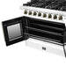 Forno Galiano 36-inch Freestanding French Door Dual Fuel Range White