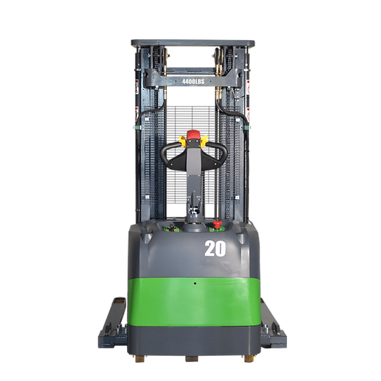 EKKO Lithium Electric Straddle Stacker 4400 lb Cap., 216" Height EB20CS-216Li
