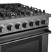 Cosmo 36 in. Haven Collection 6.0 cu. ft. Gas Range, 6 Burners, Convection Oven, Knob LEDs, Storage Drawer, Matte Black - COS-EPGR366-BK