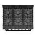 Cosmo 36 in. Haven Collection 6.0 cu. ft. Gas Range, 6 Burners, Convection Oven, Knob LEDs, Storage Drawer, Matte Black - COS-EPGR366-BK