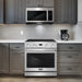 Cosmo 30 in. Haven Collection 4.8 cu. ft. Electric Range with 4 Burner Glass Cooktop and Convection Oven in Stainless Steel - COS-ERC304KBD
