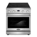 Cosmo 30 in. Haven Collection 4.8 cu. ft. Electric Range with 4 Burner Glass Cooktop and Convection Oven in Stainless Steel - COS-ERC304KBD