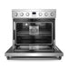 Cosmo Commercial Style 36 in. 6.1 cu. ft. Electric Range with 5 Burner Glass Cooktop and Convection Oven in Stainless Steel - COS-ERC365KBD
