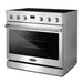 Cosmo Commercial Style 36 in. 6.1 cu. ft. Electric Range with 5 Burner Glass Cooktop and Convection Oven in Stainless Steel - COS-ERC365KBD