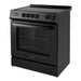 Cosmo 30 in. Stellar Collection 4.9 cu. ft. Electric Range with 4 Burner Glass Cooktop and Convection Oven in Matte Black - COS-ERD304K-BK