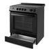 Cosmo 30 in. Stellar Collection 4.9 cu. ft. Electric Range with 4 Burner Glass Cooktop and Convection Oven in Matte Black - COS-ERD304K-BK