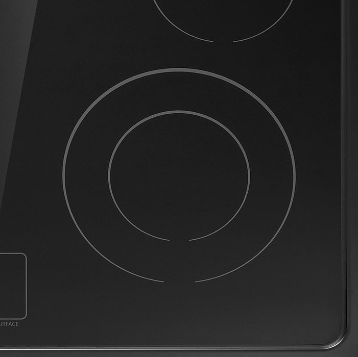 Cosmo 30 in. Stellar Collection 4.9 cu. ft. Electric Range with 4 Burner Glass Cooktop and Convection Oven in Matte Black - COS-ERD304K-BK