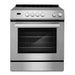 Cosmo 30 in. Stellar Collection 4.9 cu. ft. Electric Range with 4 Burner Glass Cooktop and Convection Oven in Stainless Steel - COS-ERD304K