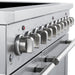 Forno Paolo 48 Inch Freestanding Electric Range, Stainless Steel, 6.7 cu.ft, True Convection Oven, Energy Efficient