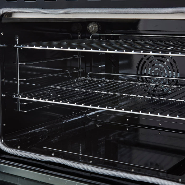 Forno Paolo 48 Inch Freestanding Electric Range, Stainless Steel, 6.7 cu.ft, True Convection Oven, Energy Efficient