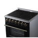 Forno Massimo 30 Inch Freestanding Electric Range, 5 Radiant Burners, 4.32 Cu. Ft. True Convection Oven, Air Fryer Kit, Black - FFSEL6020-30BLK