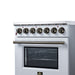 Forno Massimo 30 Inch Freestanding Electric Range, 5 Radiant Burners, 4.32 Cu. Ft. True Convection Oven, Air Fryer Kit, White - FFSEL6020-30WHT