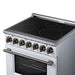 Forno Massimo 30 Inch Freestanding Electric Range, 5 Radiant Burners, 4.32 Cu. Ft. True Convection Oven, Air Fryer Kit, White - FFSEL6020-30WHT