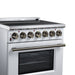 Forno Massimo 30 Inch Freestanding Electric Range, 5 Radiant Burners, 4.32 Cu. Ft. True Convection Oven, Air Fryer Kit, White - FFSEL6020-30WHT