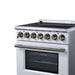 Forno Massimo 30 Inch Freestanding Electric Range, 5 Radiant Burners, 4.32 Cu. Ft. True Convection Oven, Air Fryer Kit, White - FFSEL6020-30WHT