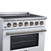 Forno Massimo 36 Inch Freestanding Electric Range, 5 Radiant Burners, 5.36 Cu. Ft. True Convection Oven, Air Fryer Kit, White - FFSEL6020-36WHT
