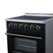Forno Galiano 30 Inch Freestanding Electric Range, 4 Radiant Burners, 4.32 Cu. Ft. True Convection Oven, Air Fryer Kit, Black - FFSEL6083-30BLK