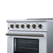 Forno Galiano 30 Inch Freestanding Electric Range, 4 Radiant Burners, 4.32 Cu. Ft. True Convection Oven, Air Fryer Kit, White - FFSEL6083-30WHT