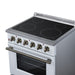 Forno Galiano 30 Inch Freestanding Electric Range, 4 Radiant Burners, 4.32 Cu. Ft. True Convection Oven, Air Fryer Kit, White - FFSEL6083-30WHT