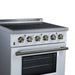 Forno Galiano 30 Inch Freestanding Electric Range, 4 Radiant Burners, 4.32 Cu. Ft. True Convection Oven, Air Fryer Kit, White - FFSEL6083-30WHT