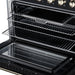 Forno Galiano 36 Inch Freestanding Electric Range, 5 Radiant Burners, 5.36 Cu. Ft. True Convection Oven, Air Fryer Kit, Black - FFSEL6083-36BLK