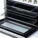 Forno Galiano 36 Inch Freestanding Electric Range, 5 Radiant Burners, 5.36 Cu. Ft. True Convection Oven, Air Fryer Kit, White - FFSEL6083-36WHT