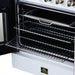 Forno Galiano 30 Inch French Door Electric Range, 4 Radiant Burners, 4.32 Cu. Ft. True Convection Oven, Air Fryer Kit, White - FFSEL6917-30WHT