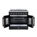 Forno Galiano 36 Inch French Door Electric Range, 5 Radiant Burners, 5.36 Cu. Ft. True Convection Oven, Air Fryer Kit, Black - FFSEL6917-36BLK