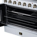 Forno Galiano 36 Inch French Door Electric Range, 5 Radiant Burners, 5.36 Cu. Ft. True Convection Oven, Air Fryer Kit, White - FFSEL6917-36WHT