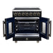 Forno Massimo 30 Inch French Door Electric Range, 5 Radiant Burners, 4.32 Cu. Ft. True Convection Oven, Air Fryer Kit, Black - FFSEL6955-30BLK