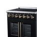 Forno Massimo 30 Inch French Door Electric Range, 5 Radiant Burners, 4.32 Cu. Ft. True Convection Oven, Air Fryer Kit, Black - FFSEL6955-30BLK