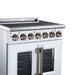 Forno Massimo 30 Inch French Door Electric Range, 5 Radiant Burners, 4.32 Cu. Ft. True Convection Oven, Air Fryer Kit, White - FFSEL6955-30WHT