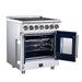 Forno Massimo 30 Inch French Door Electric Range, 5 Radiant Burners, 4.32 Cu. Ft. True Convection Oven, Air Fryer Kit, White - FFSEL6955-30WHT