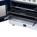 Forno Massimo 36 Inch French Door Electric Range, 5 Radiant Burners, 5.36 Cu. Ft. True Convection Oven, Air Fryer Kit, White - FFSEL6955-36WHT