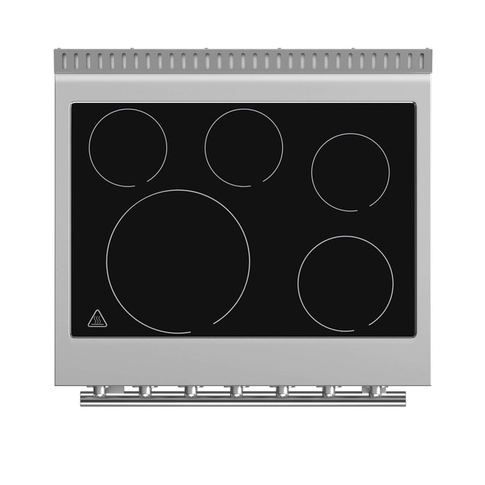 FORNO 5-Piece Stainless Steel Kitchen Bundle – Home Depot Exclusive – 30” Electric Range, 30” French Door Refrigerator, 30” Range Hood, 24” Microwave Drawer, 24” Built-In Dishwasher | SKU: FBDL-THD-003
