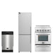 FORNO 3-Piece Stainless Steel Kitchen Appliance Bundle – Home Depot Exclusive – 24” Electric Range, 18” Dishwasher, 24” Bottom Freezer Refrigerator Left Swing | SKU: FBDL-THD-002