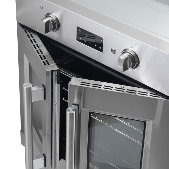 FORNO 2-Piece Kitchen Bundle - 30" Stainless Steel Single Wall (1333-30) Oven, 30" Stainless Steel Microwave (3093-30)
