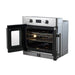FORNO 2-Piece Kitchen Bundle - 30" Stainless Steel Single Wall (1333-30) Oven, 30" Stainless Steel Microwave (3093-30)