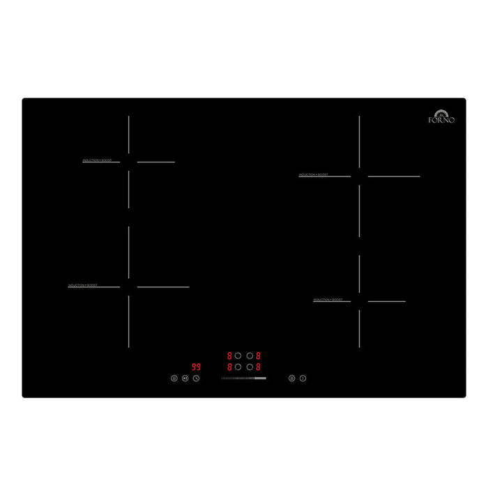 FORNO Parco 30-Inch Induction Cooktop, 4 Zones, 7200W, 9 Power Levels & Booster Function - FCTIN0583-30