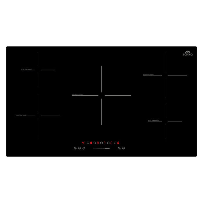 FORNO Parco 36-Inch Induction Cooktop, 5 Zones, 10200W, 9 Power Levels & Booster Function - FCTIN0583-36