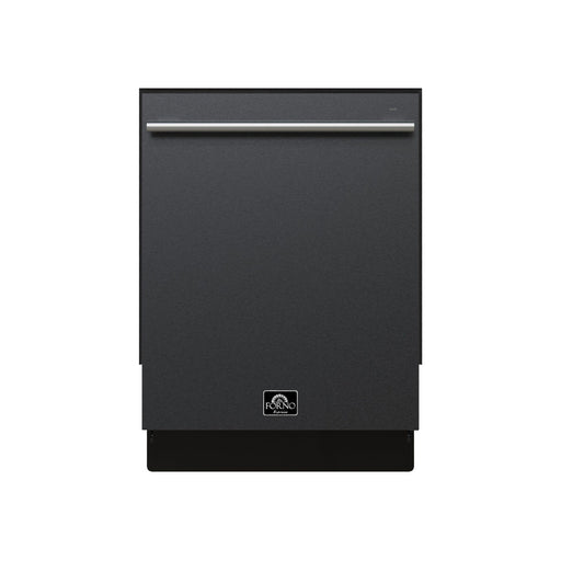FORNO 5-Piece Black Stainless Steel Kitchen Bundle – Home Depot Exclusive – 30” Electric Range, 30” French Door Refrigerator, 30” Range Hood, 24” Microwave Drawer, 24” Built-In Dishwasher | SKU: FBDL-THD-003BLK