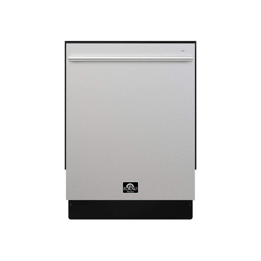 FORNO 5-Piece Stainless Steel Kitchen Bundle – Home Depot Exclusive – 30” Electric Range, 30” French Door Refrigerator, 30” Range Hood, 24” Microwave Drawer, 24” Built-In Dishwasher | SKU: FBDL-THD-003