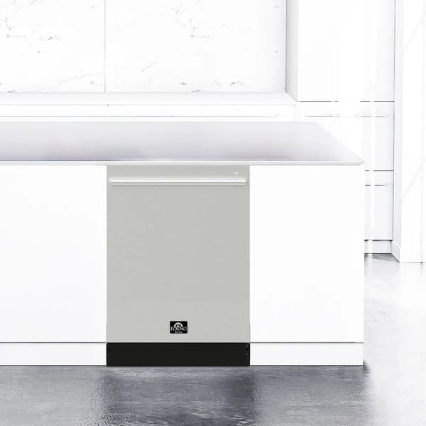 FORNO 3-Piece Appliance Package - 36-Inch Marco Gas Range, French Door Refrigerator, & Dishwasher in Stainless Steel FBDL-009-01CAUS