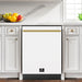 FORNO 5-Piece White Stainless Steel Kitchen Bundle – Home Depot Exclusive – 30” Electric Range, 30” French Door Refrigerator, 30” Range Hood, 24” Microwave Drawer, 24” Built-In Dishwasher | SKU: FBDL-THD-003WHT