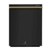 FORNO Premium 4-Piece Kitchen Bundle - Leonardo Espresso 30" Black Range, 30" Black Range Hood, 31" Black Bottom Freezer Refrigerator, 24" Black Built-In Dishwasher - FBDL-006-02CA