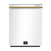 FORNO Premium 3-Piece Kitchen Bundle - Leonardo Espresso 30" White Range, 31" White Bottom Freezer Refrigerator, 24" White Built-In Dishwasher - FBDL-007-03CA