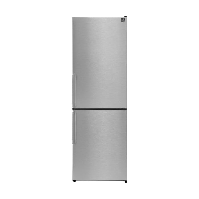 FORNO 3-Piece Stainless Steel Kitchen Appliance Bundle – Home Depot Exclusive – 24” Electric Range, 18” Dishwasher, 24” Bottom Freezer Refrigerator Right Swing | SKU: FBDL-THD-001