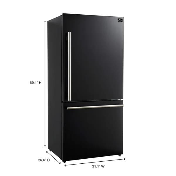FORNO Milano Espresso Package - 62-Inch, 34.4 cu. ft. Refrigerators with Bottom Freezers