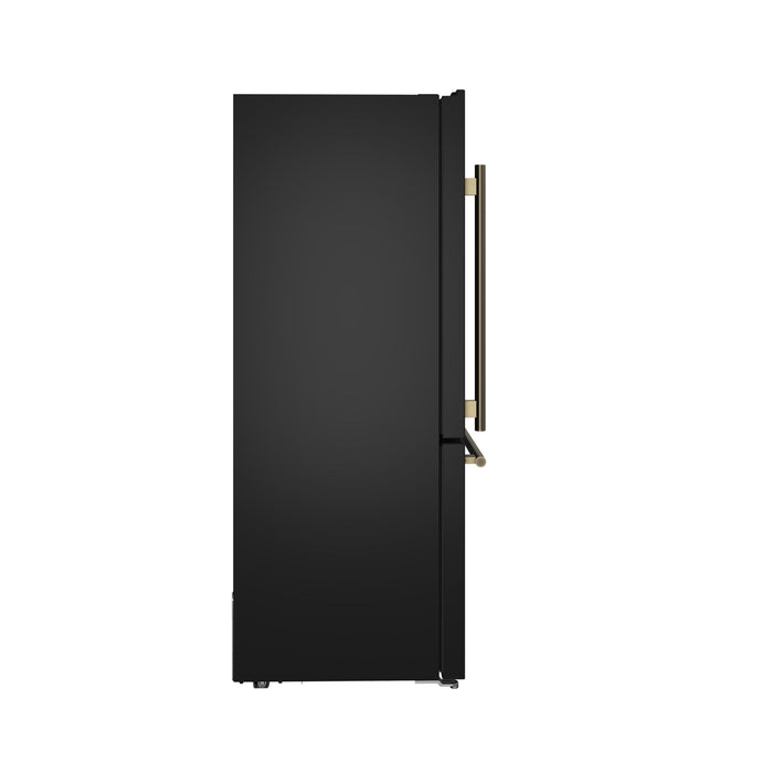 Forno Milano Espresso 31-Inch 17.2 cu. ft. Bottom Freezer Right Swing Door Refrigerator - FFFFD1785-31