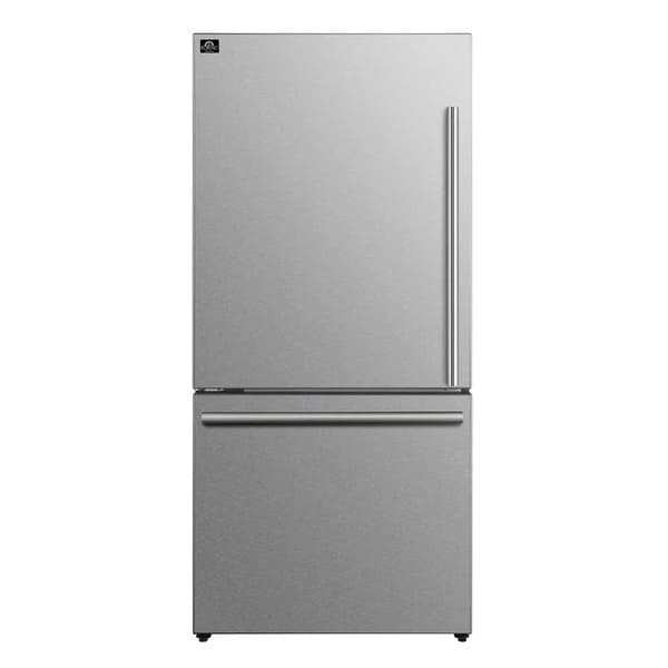 FORNO 2-Piece Appliance Package - 30-Inch Induction Range and 31-Inch Refrigerator, Left Hinge in Stainless Steel FBDL-014-02CAUS